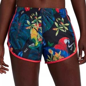 Nike Dri-FIT Tempo Running Shorts – Tropical Parrot & Floral 🦜🌺